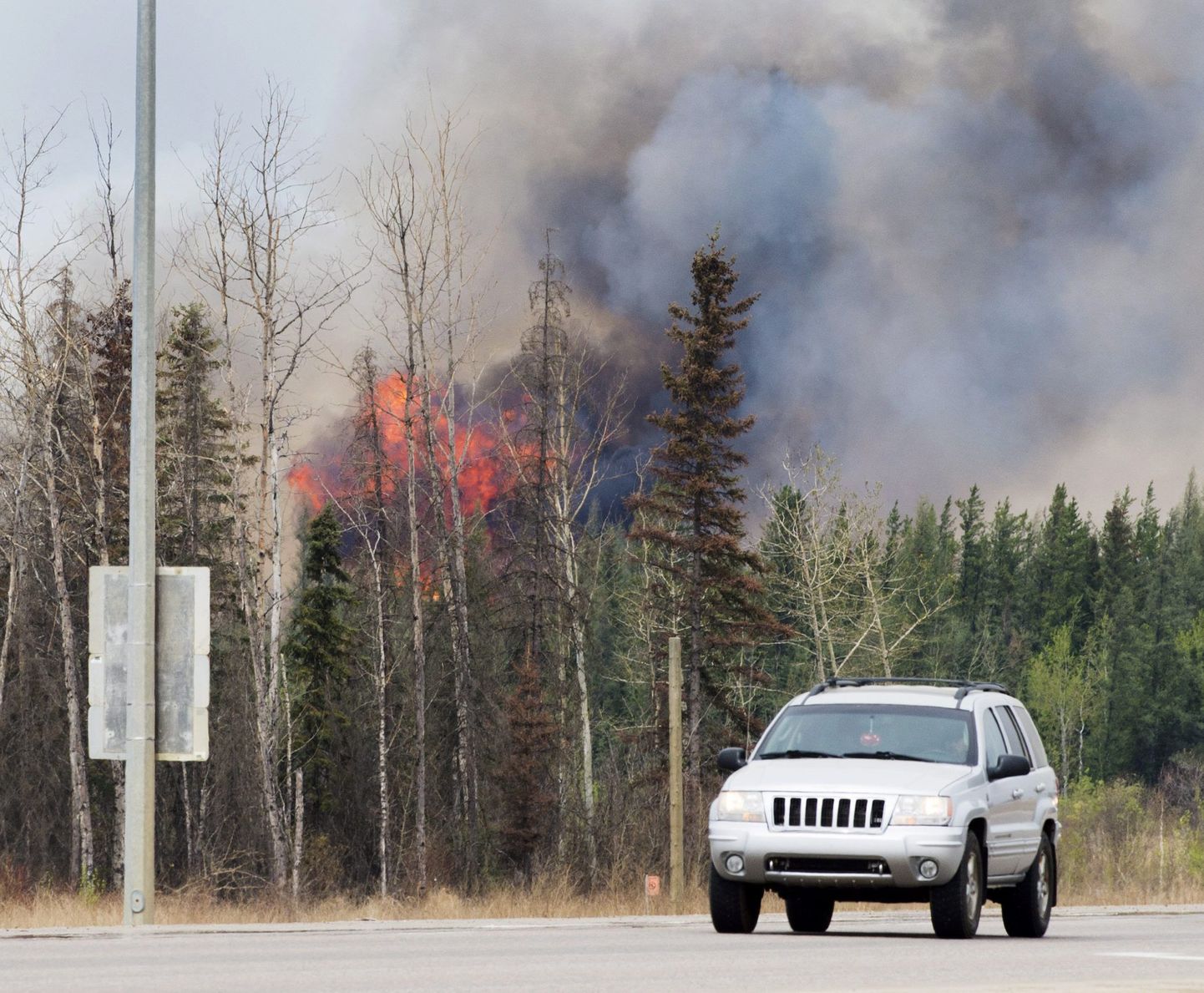 Пожар в Альберте.