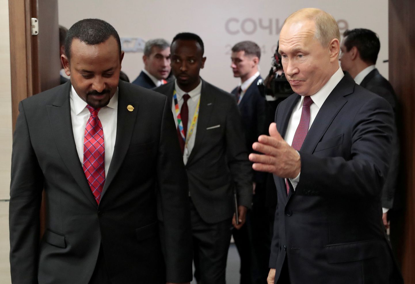Etioopia peaminister Abiy Ahmed ja Venemaa president Vladimir Putin.