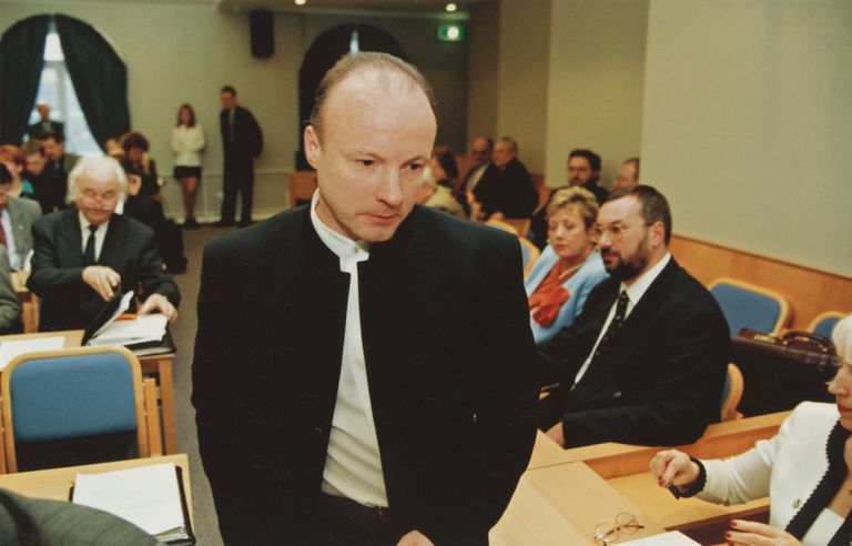 Майт Метсамаа в Таллиннского городском собрании в 1998 году