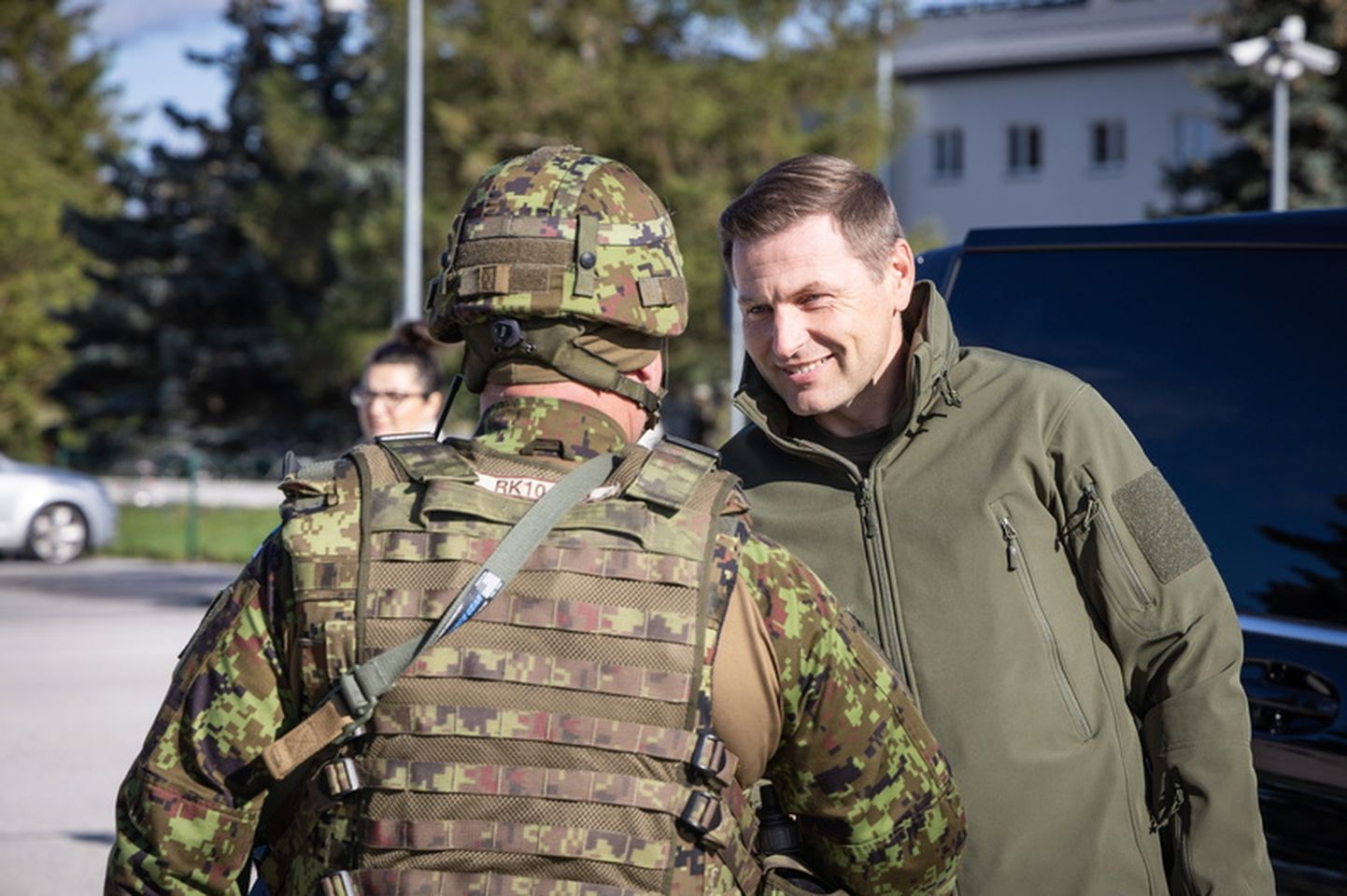 Kaitseminister Hanno Pevkur külastas reedel õppust Lõuna maakaitseringkonnas.