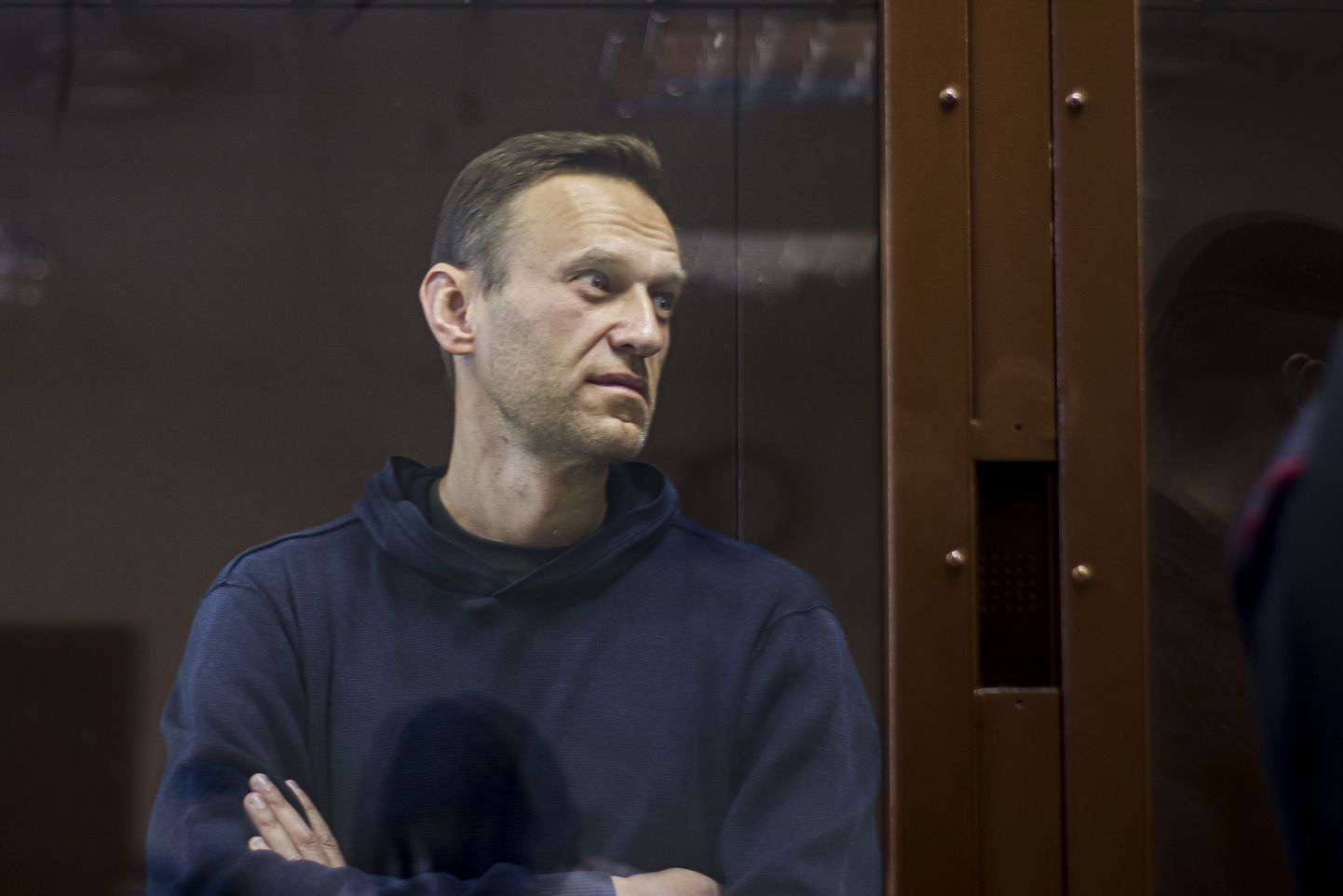 Алексей Навальный на суде.