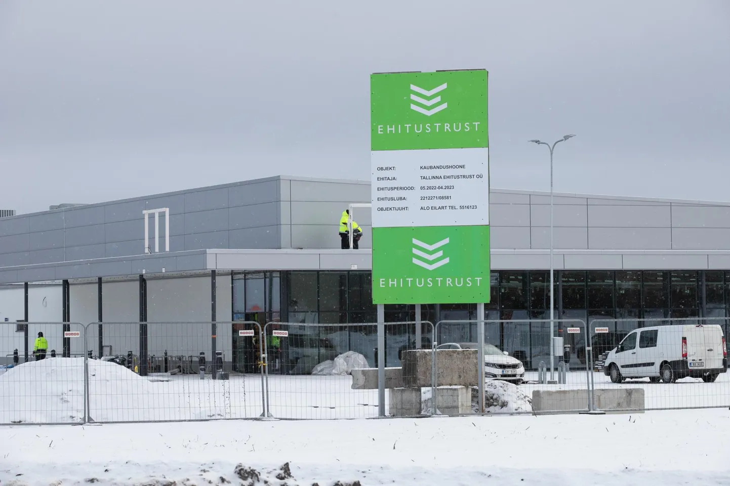Lidli Rakvere kauplus kerkib jõudsalt ja hoone peaks valmima juba aprillis.