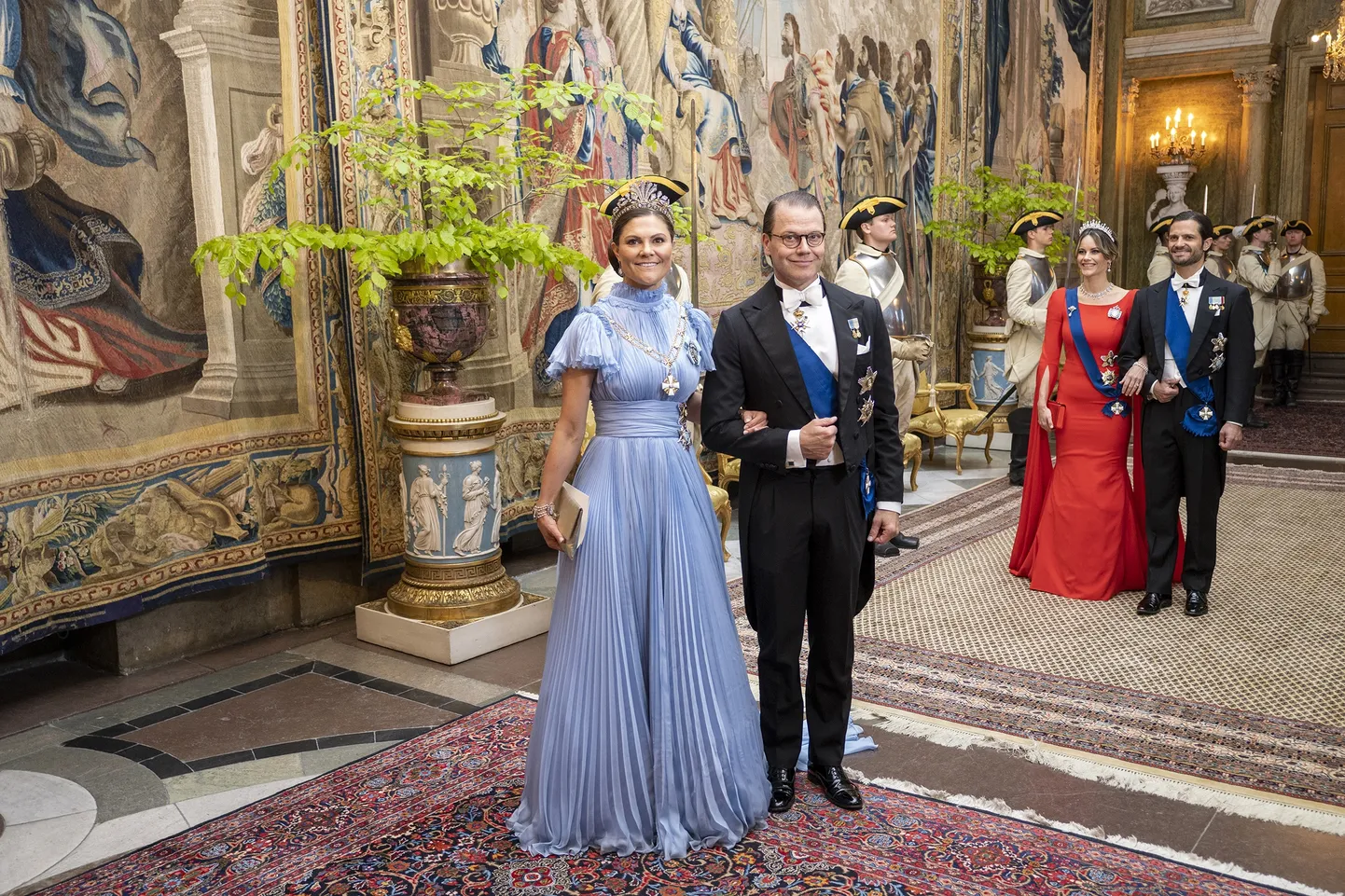 Kroonprintsess Victoria ja prints Daniel mullu mais Soome presidendipaari visiidi ajal