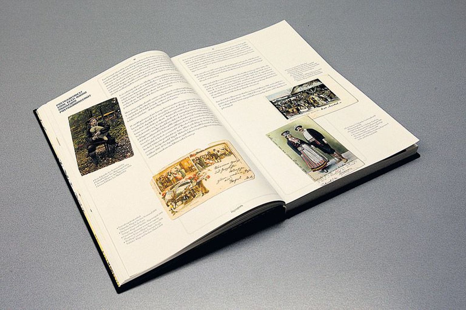 Pildialbumi lehekülgedel 34 ja 35 annab Indrek Ilomets ülevaate postkaartidest enne Eesti Rahva Muuseumi postkaardiseeria kirjastamist.