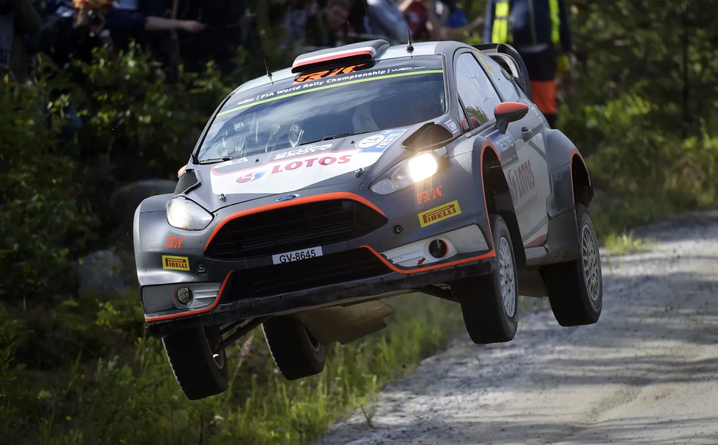 Robert Kubica Ford Fiesta WRC roolis.