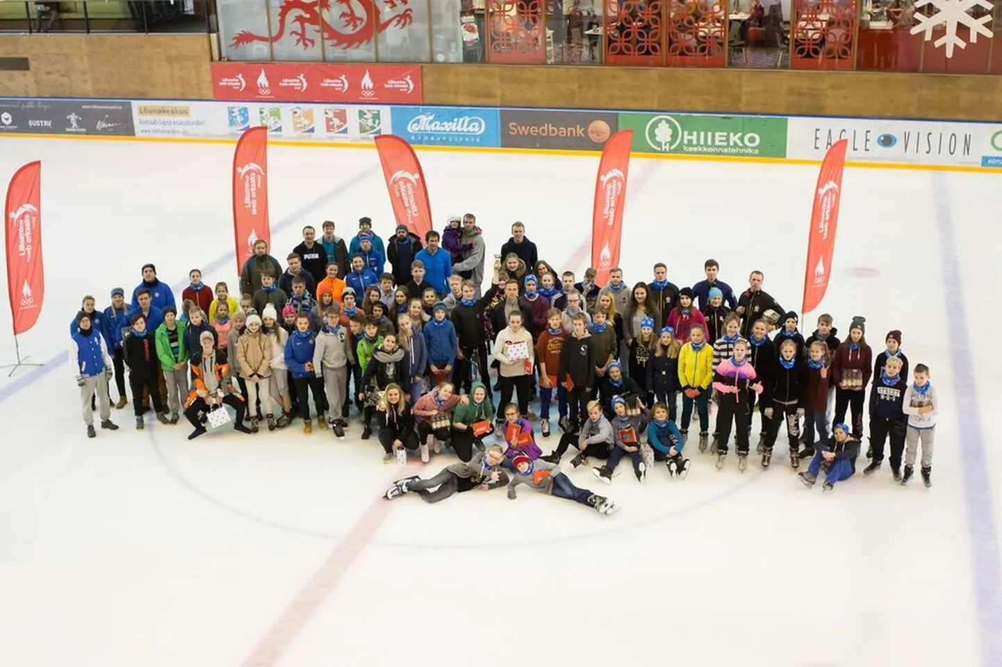 Sportlik päev Lõunakeskuse liuväljal.