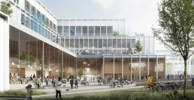 Фрагмент концептуального проекта «Stack», выполненного бюро Arhitekt11/Lunden Architecture и выигравшего международный архитектурный конкурс на строительство Тынисмяэской государственной гимназии.