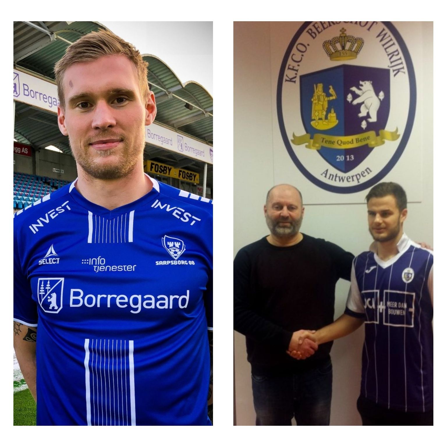 Joonas Tamm (vasakpoolsel pildil) on Norras ja Rauno Sappinen Belgias formaalsused edukalt läbinud ja valmis uusi koduklubisid pallimurul aitama.