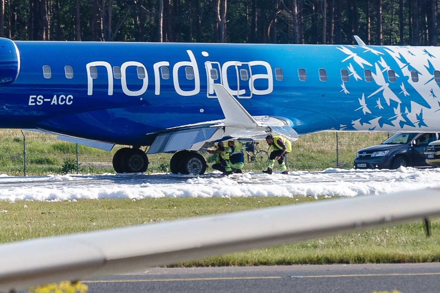 Tallinna lennujaamas hädamaandus Kiievist tulnud Nordica lennuk
