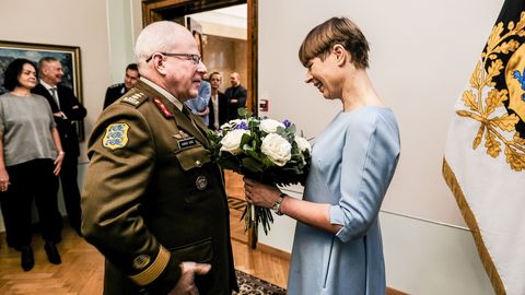 Kersti Kaljulaid võttis juubeli puhul vastu õnnitlejaid