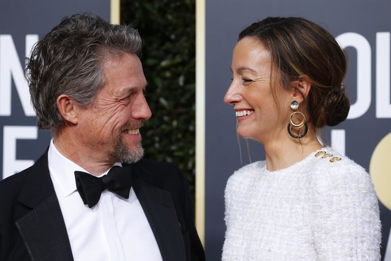 Hugh Grant ja ta naine Anna Eberstein 6. jaanuaril 2019 Kuldgloobuste galal