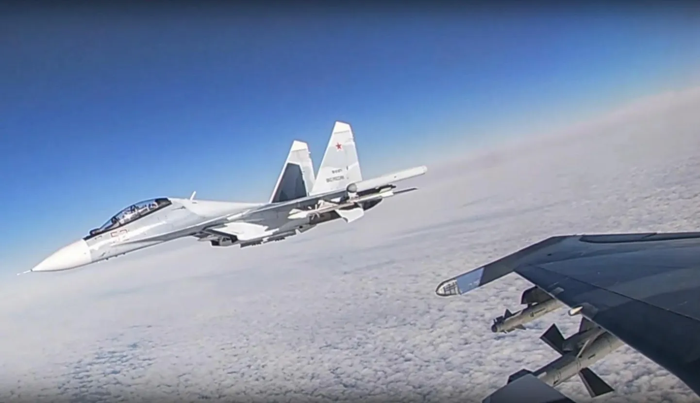 Vene sõjalennuk Su-30SM.