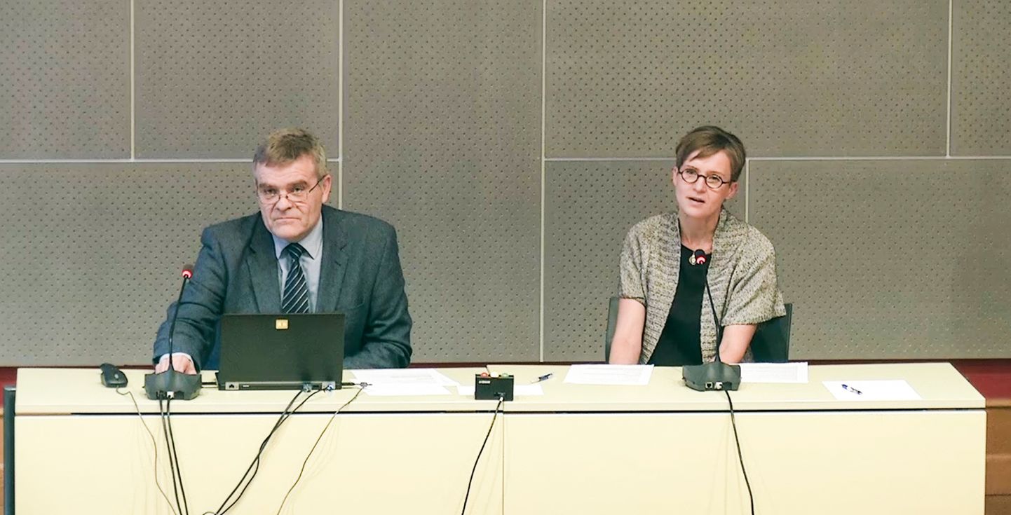 Tõnu Sepp ja Rita Valge eilsel komisjoni istungil.