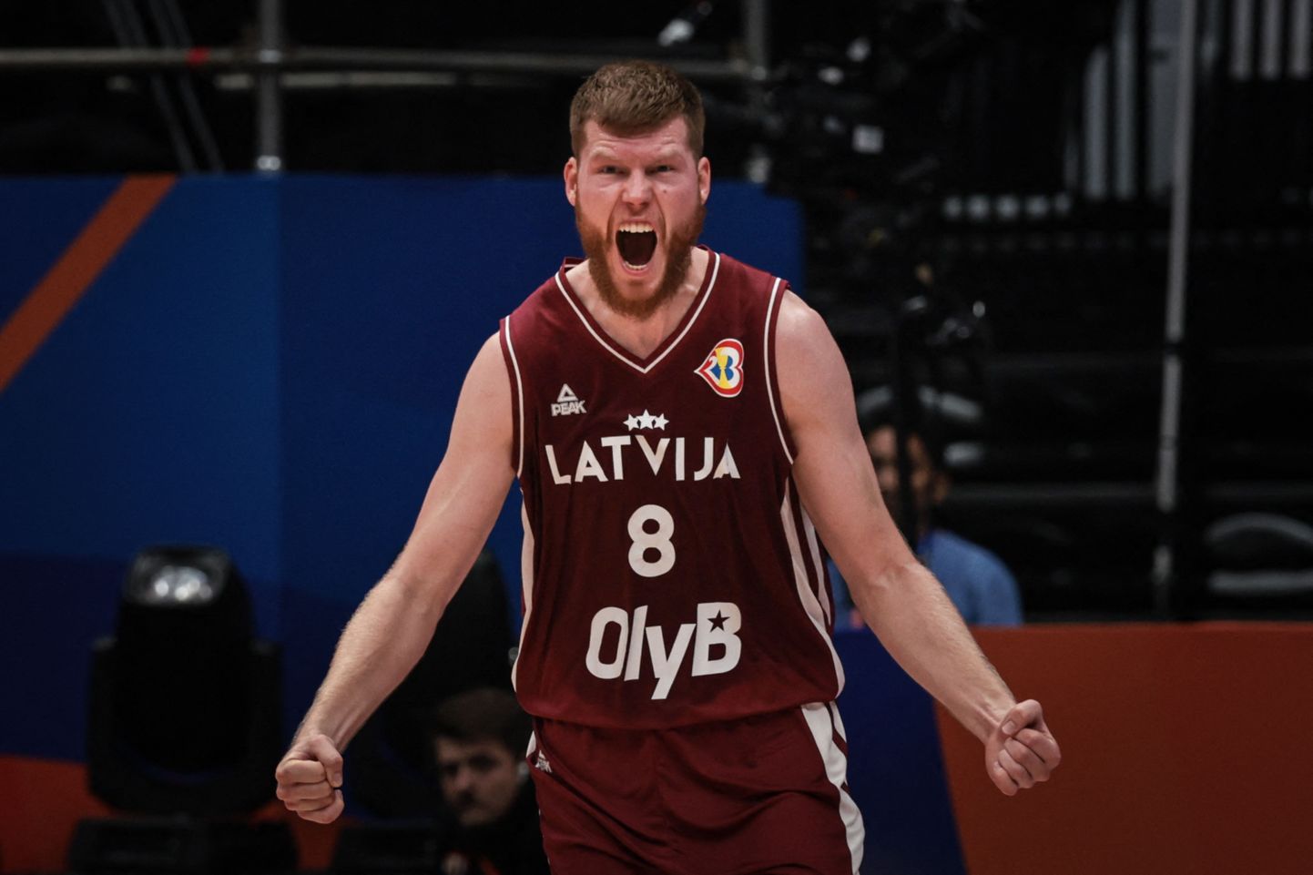 Läti korvpallikoondislane Dāvis Bertāns.