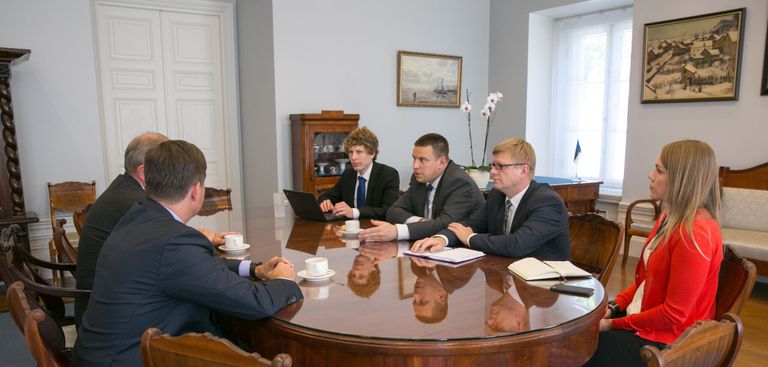 SEB juhtide kohtumine peaminister Ratasega. Foto:
