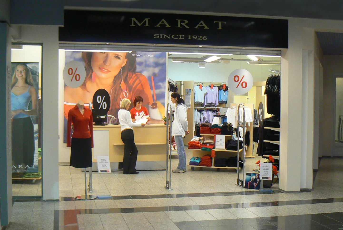 Marati pood Riias Barona keskuses.