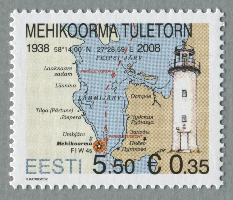 Mehikoorma tuletorniga postmark lasti välja tuletorni rajamise 70. aastapäevaks.