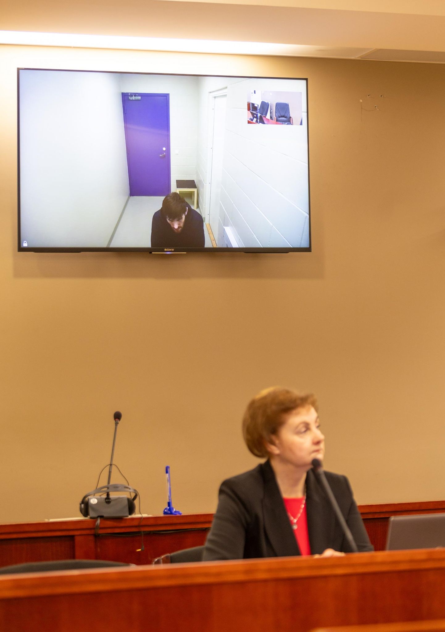 Vladimir Gavrilin kuulas kohtuotsust vanglast videosilla vahendusel.