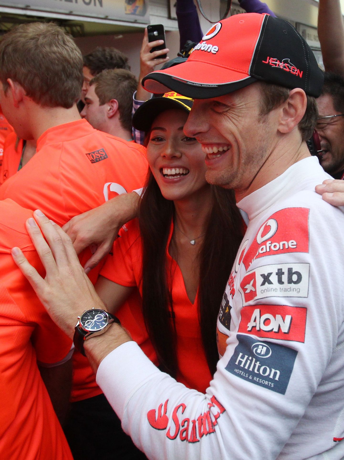 Jenson Button ja ta kallim Jessica Michibata