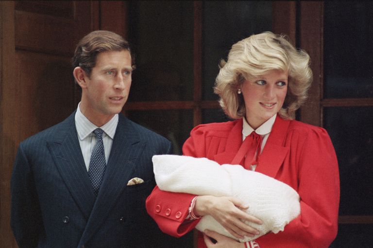 Prints Charles, printsess Diana ja vastsündinud prints Harry