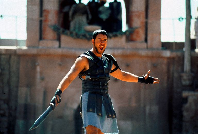 Hollywoodi näitleja Russell Crowe kehastas filmis «Gladiaator» Rooma kindralit Maximust, kellest sai gladiaator.