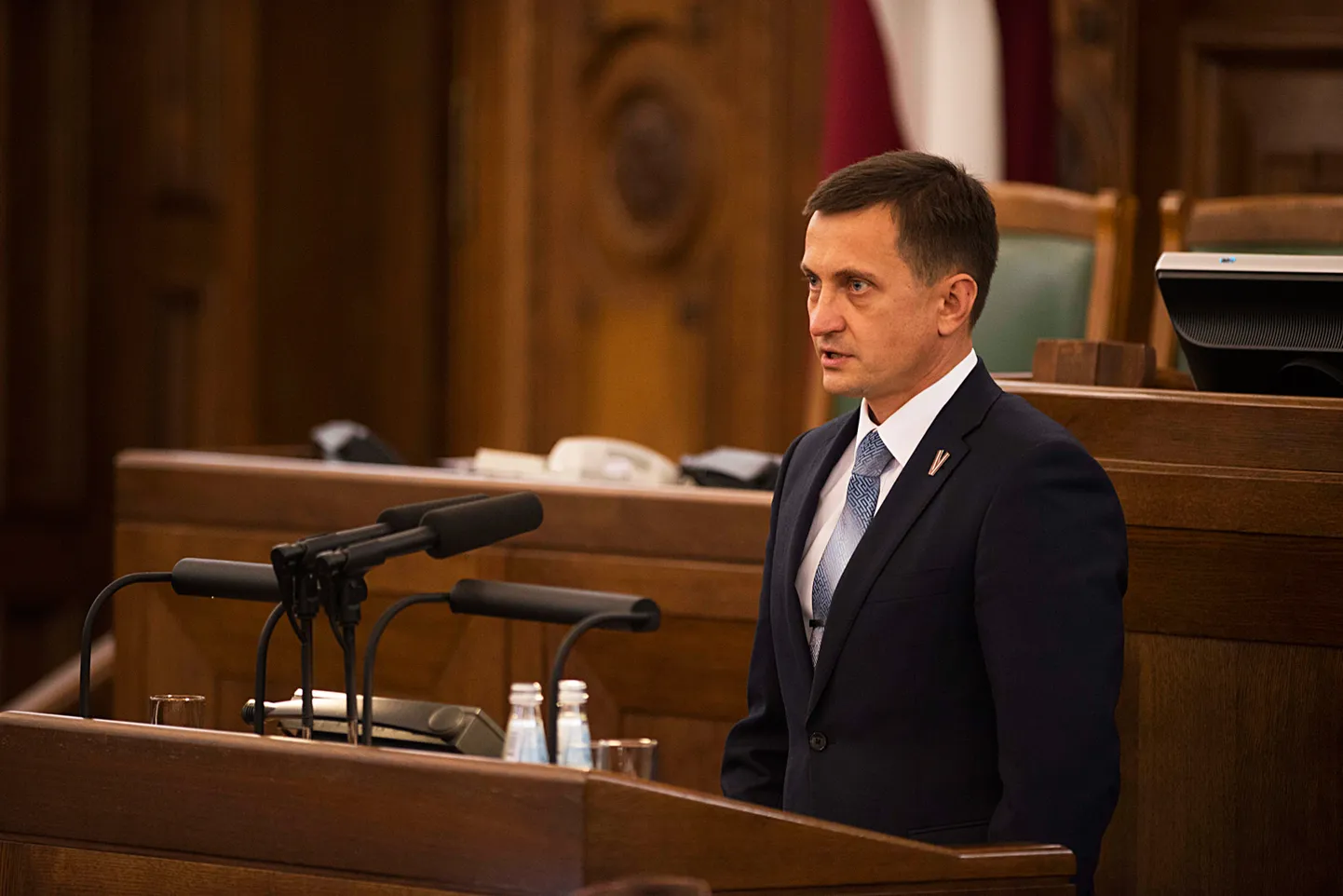 Visvairāk kavējis ir deputāts Armands Krauze