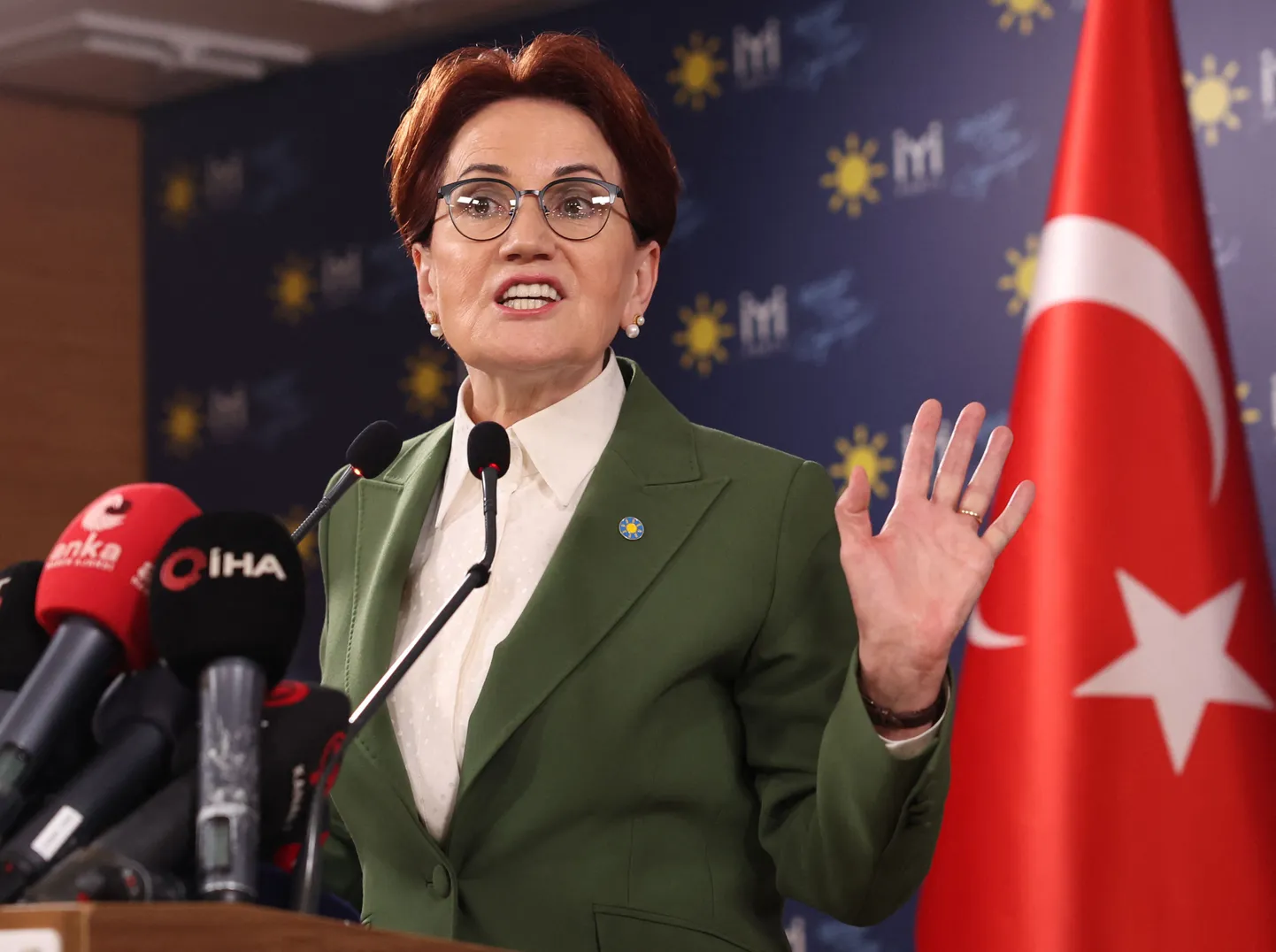 Türgi parempoolse erakonna IYI esimees Meral Akşener.