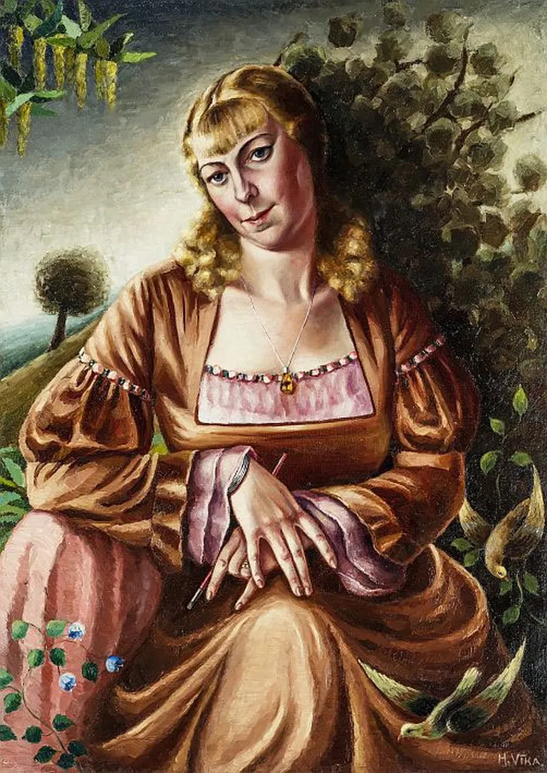 Hilda Vīka. Pašportrets. Ap 1934. Audekls, eļļa. LNMM kolekcija