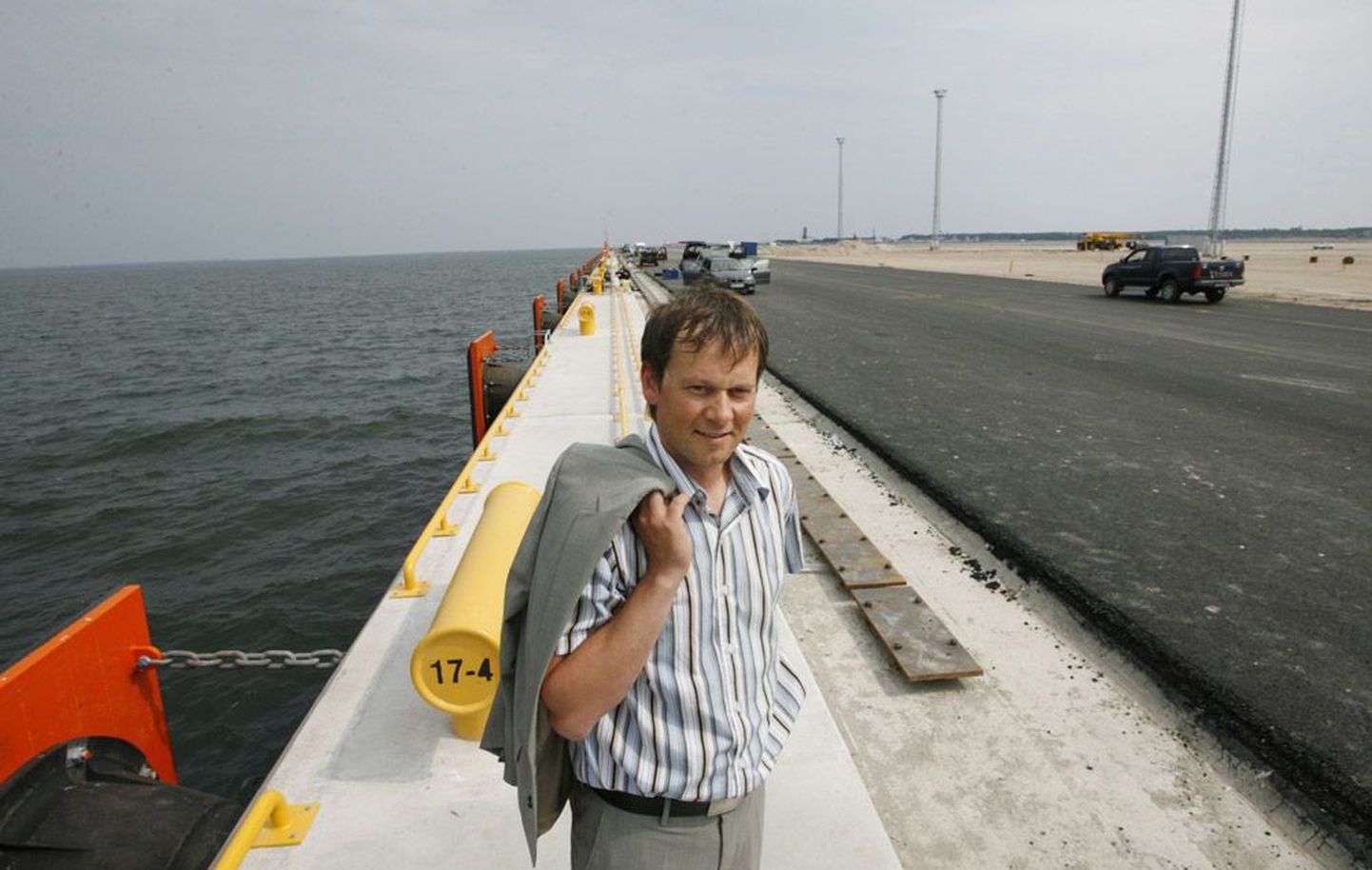 Tallinna Sadama kommertsjuhi Erik Ringmaa selja taha jääb sadama laienduse käigus ehitatud enam kui 300 meetri pikkune kai, mis võimaldab vastu võtta ka suuri ookeanilaevu.