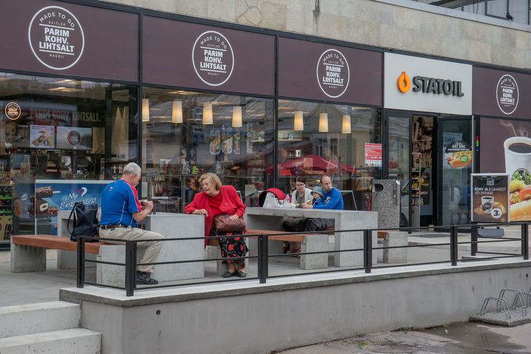Circle K ainus ilma tankimisvõimaluseta kohvik on Balti jaamas.