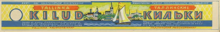 Etiketi kavand «Tallinna kilud» (Diana Laev, 1946 või 1950).