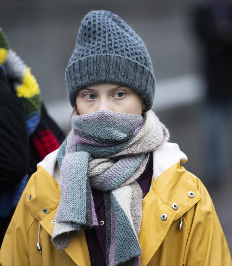 Greta Thunberg 20. detsembril Stockholmis kliimastreigil
