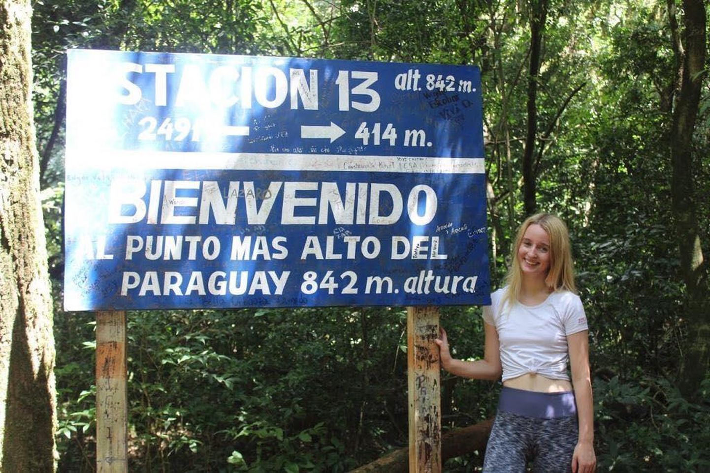 Laura Rannaste nautis Paraguay loodust, ta ronis ka sealse kõrgeima mäe otsa.