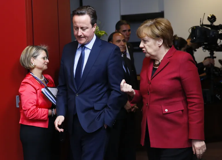 Angela Merkel koos Suurbritannia endise peaministri David Cameroniga. Foto: SIPA/Scanpix