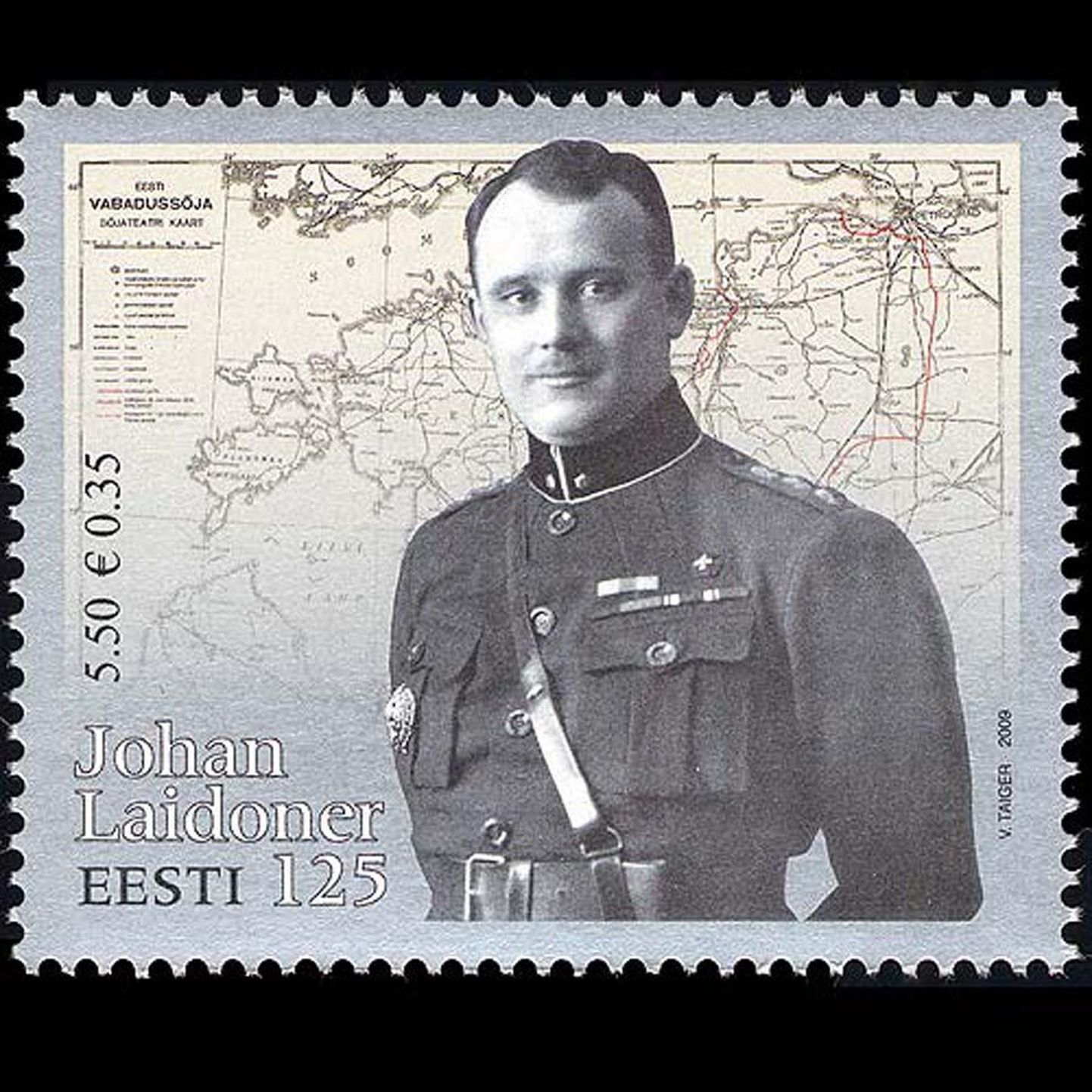 Eesti Post laseb välja Johan Laidoneri 125. sünniaastapäevale pühendatud postmargi.