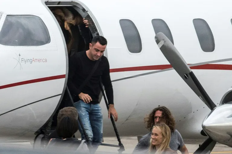 Xavi Hernandez ja Charles Pujol