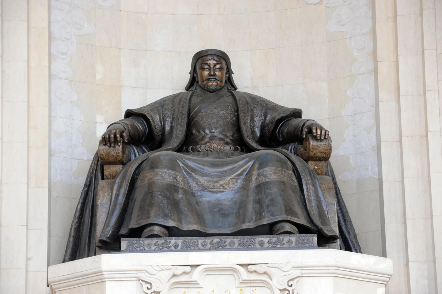 Tšingis-khaani kuju Mongoolia pealinnas Ulaanbaataris
