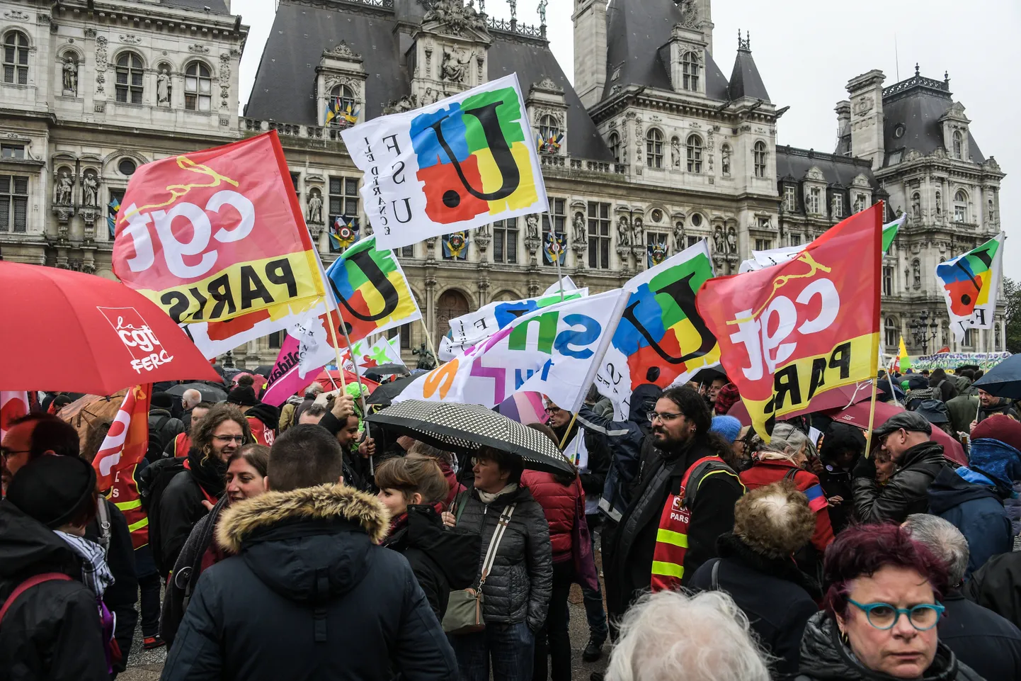 Pensionireformi vastane meeleavaldus Pariisis. Foto on illustratiivne.