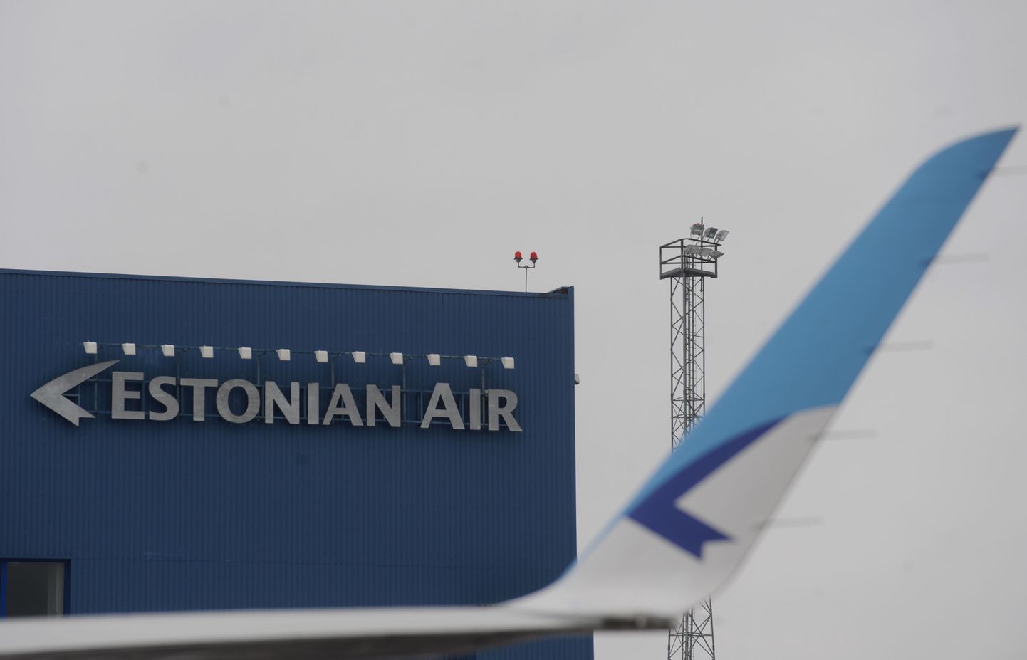 14.02.2013 Estonian Airi lennuk Tallinnas.