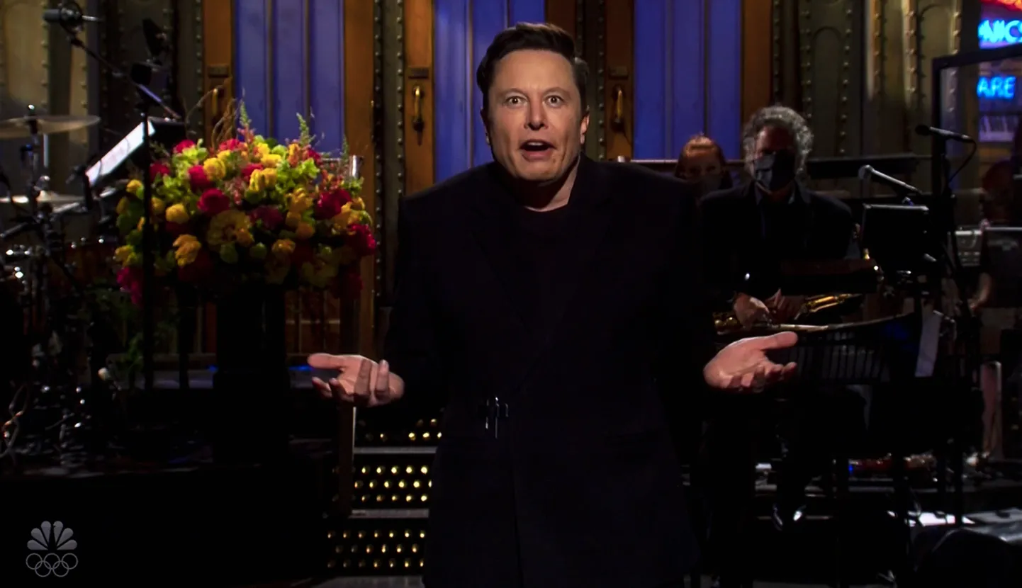 Elon Musk "Saturday Night Live'is".