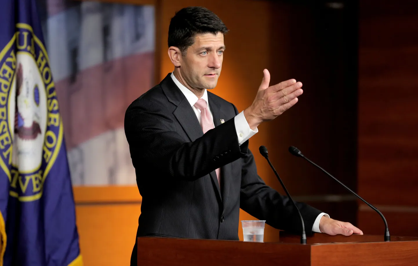 Speaker of the House Paul Ryan (R-WI) speaks during a media briefing on Capitol Hill in Washington, U.S., July 7, 2016. REUTERS/Joshua Roberts