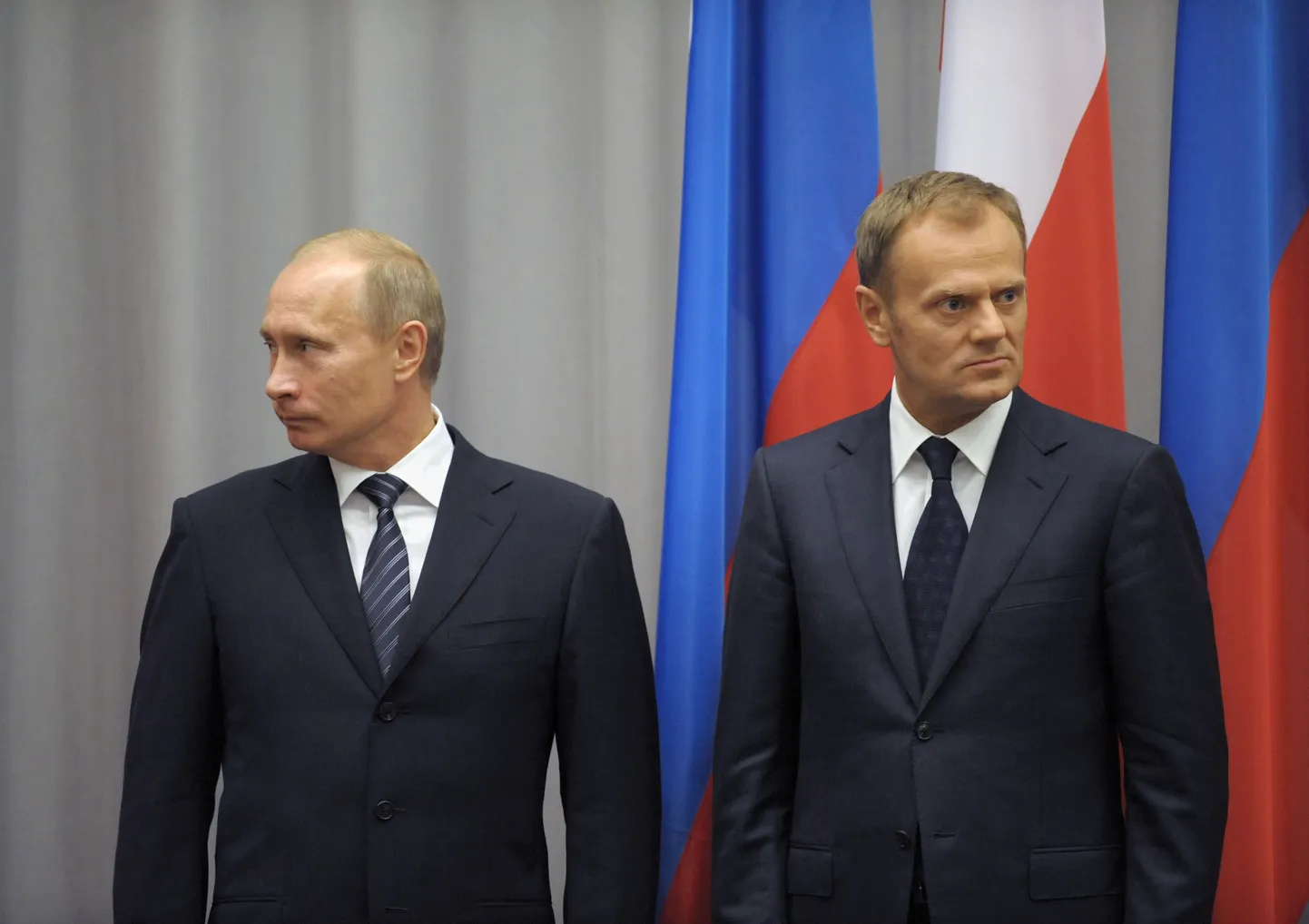 Путин и Туск.