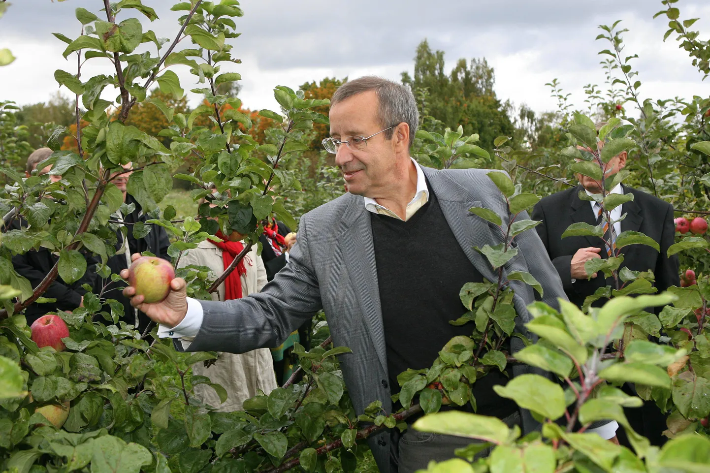 President Polli õunaaias.