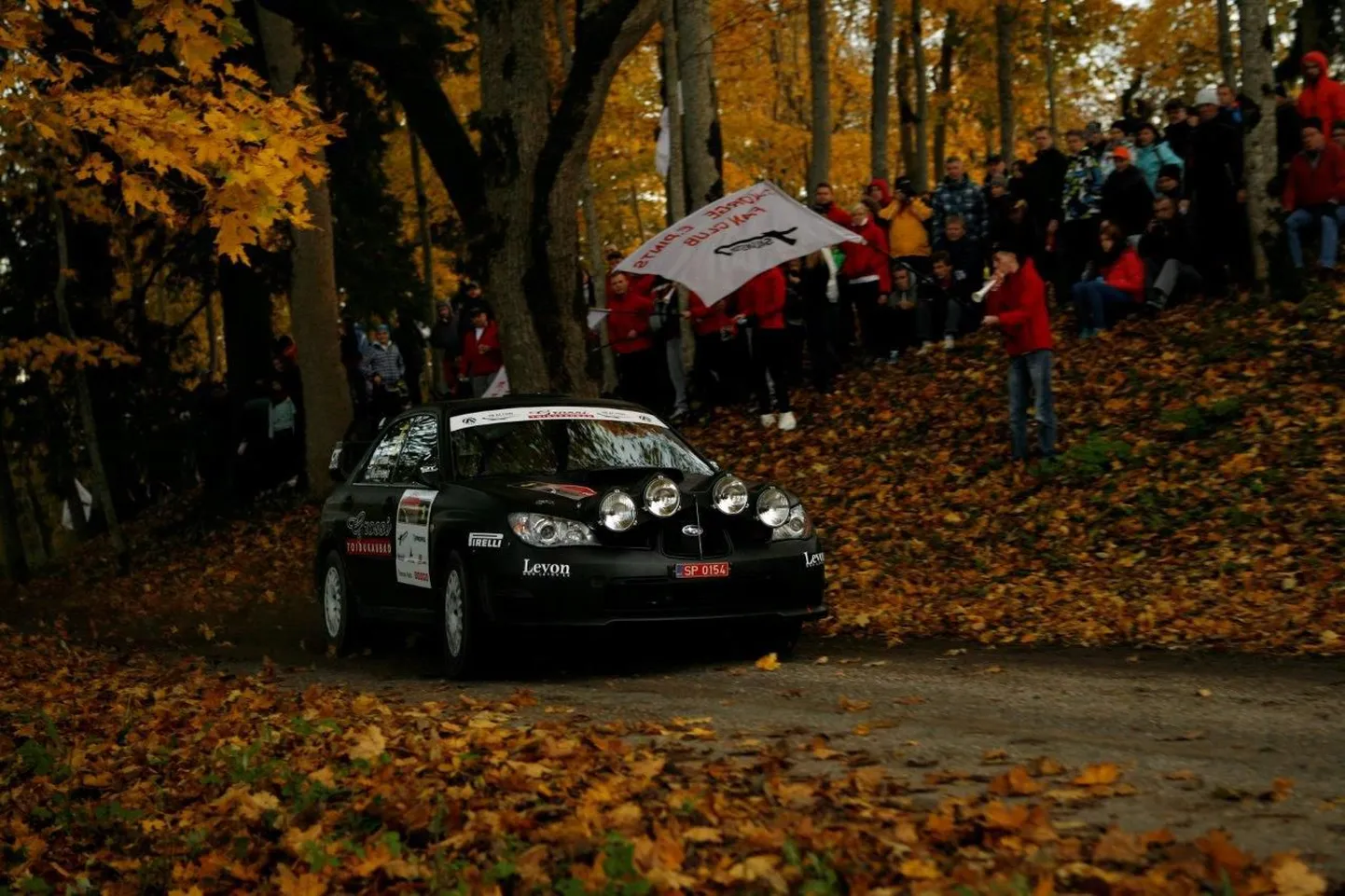Ott Tänak Saaremaa rallil kihutamas.