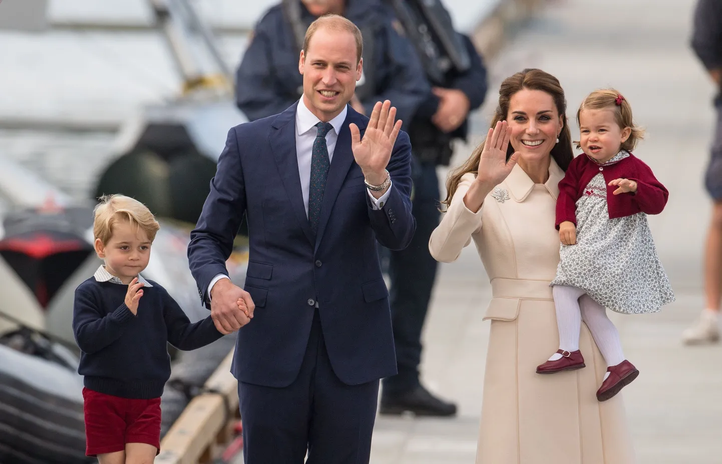 Prints William, ta naine, hertsoginna Catherine ning nende lapsed, prints George ja printsess Charlotte