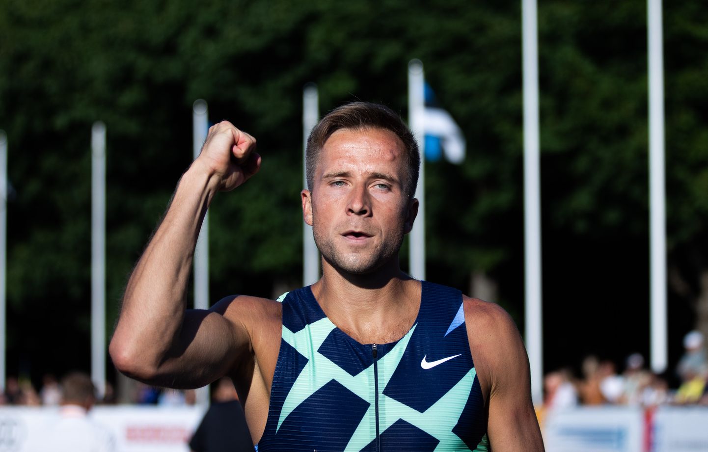 Rasmus Mägi Eesti meistrivõistlustel kergejõustikus 2021.