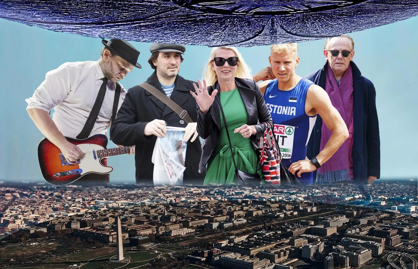 Vasakult: Madis Aesma, Justin Petrone, Kristina Šmigun-Vähi, Marek Niit, Herbet Murd.