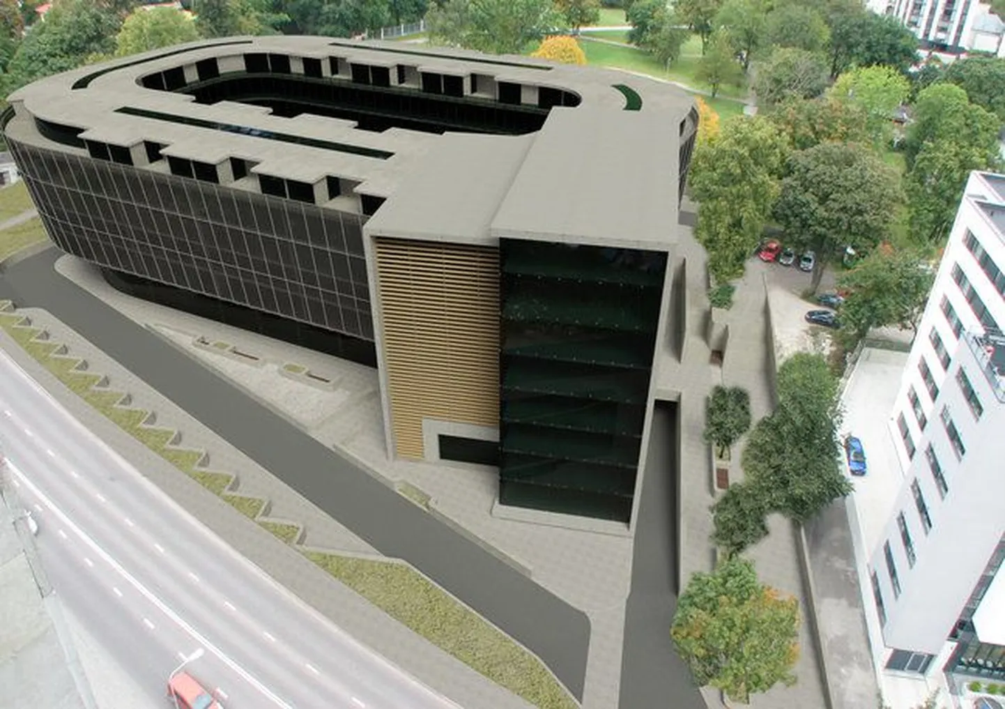 Kinnistule kavandati jääspordihall ehitamist.