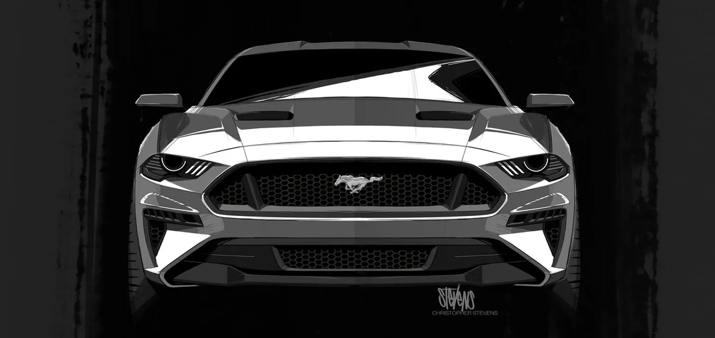 Ford Mustang 2018 sketš