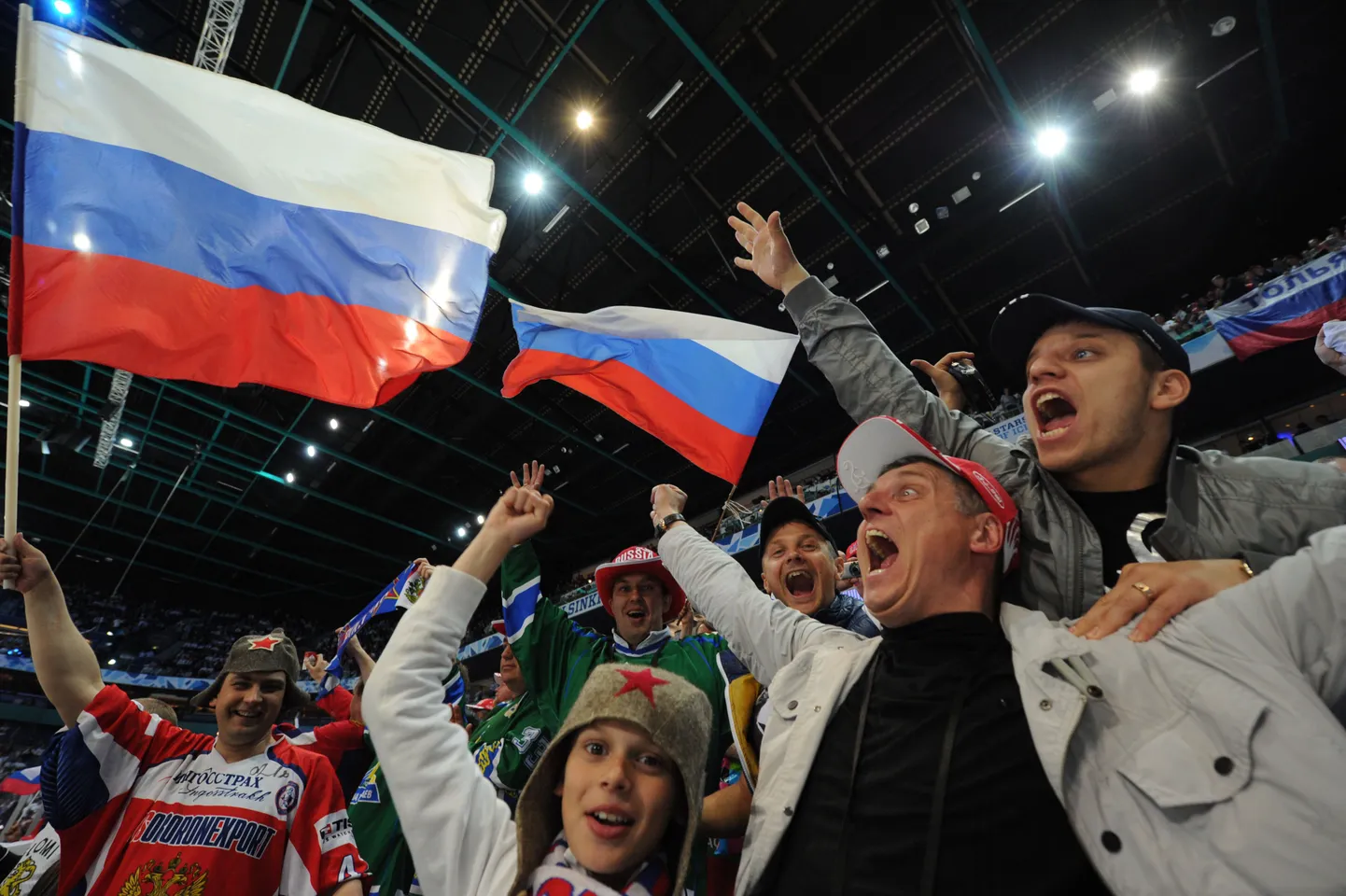 Болельщики сборной России.